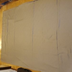 Set of 2 Blackout Curtains Drapes 95in x 52in Taupe & White Geometric Design